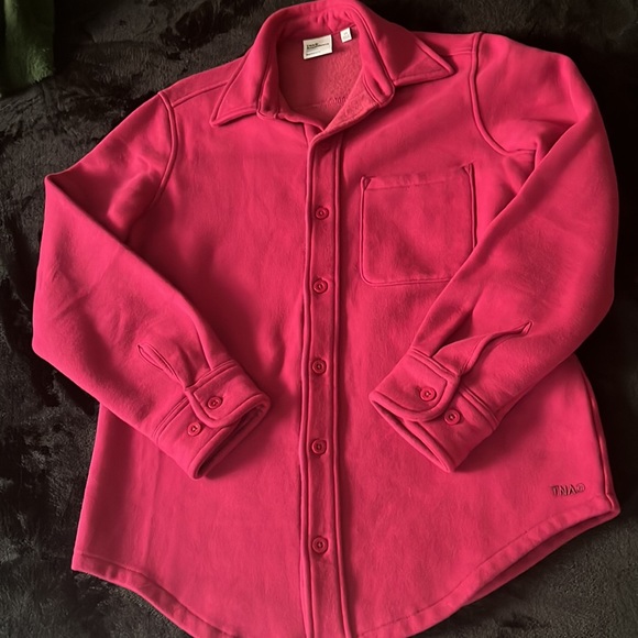 Tna cozy fleece boyfriend shirt - Picture 1 of 3